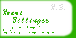 noemi billinger business card